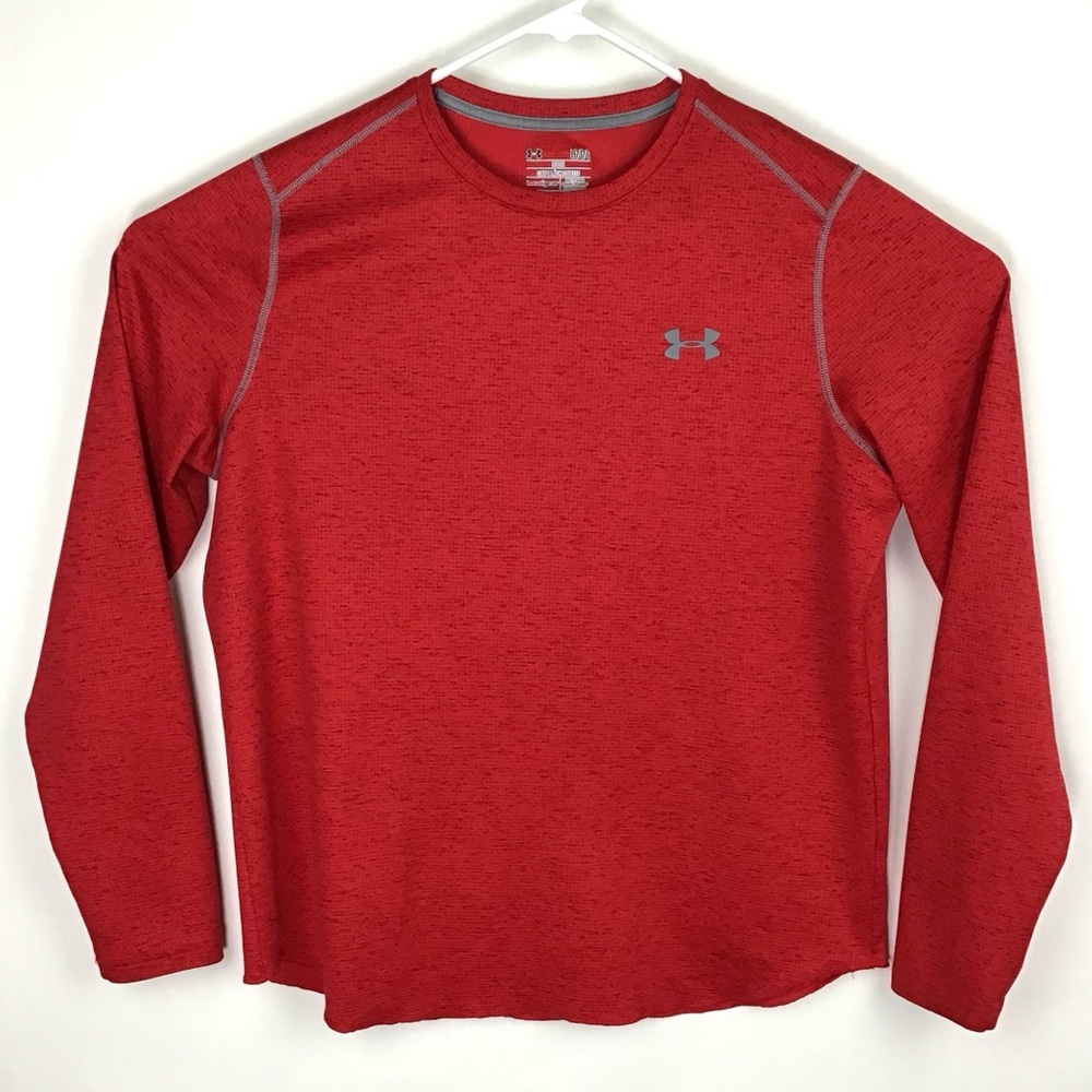 Under Armour HeatGear mens long sleeve pullover shirt large